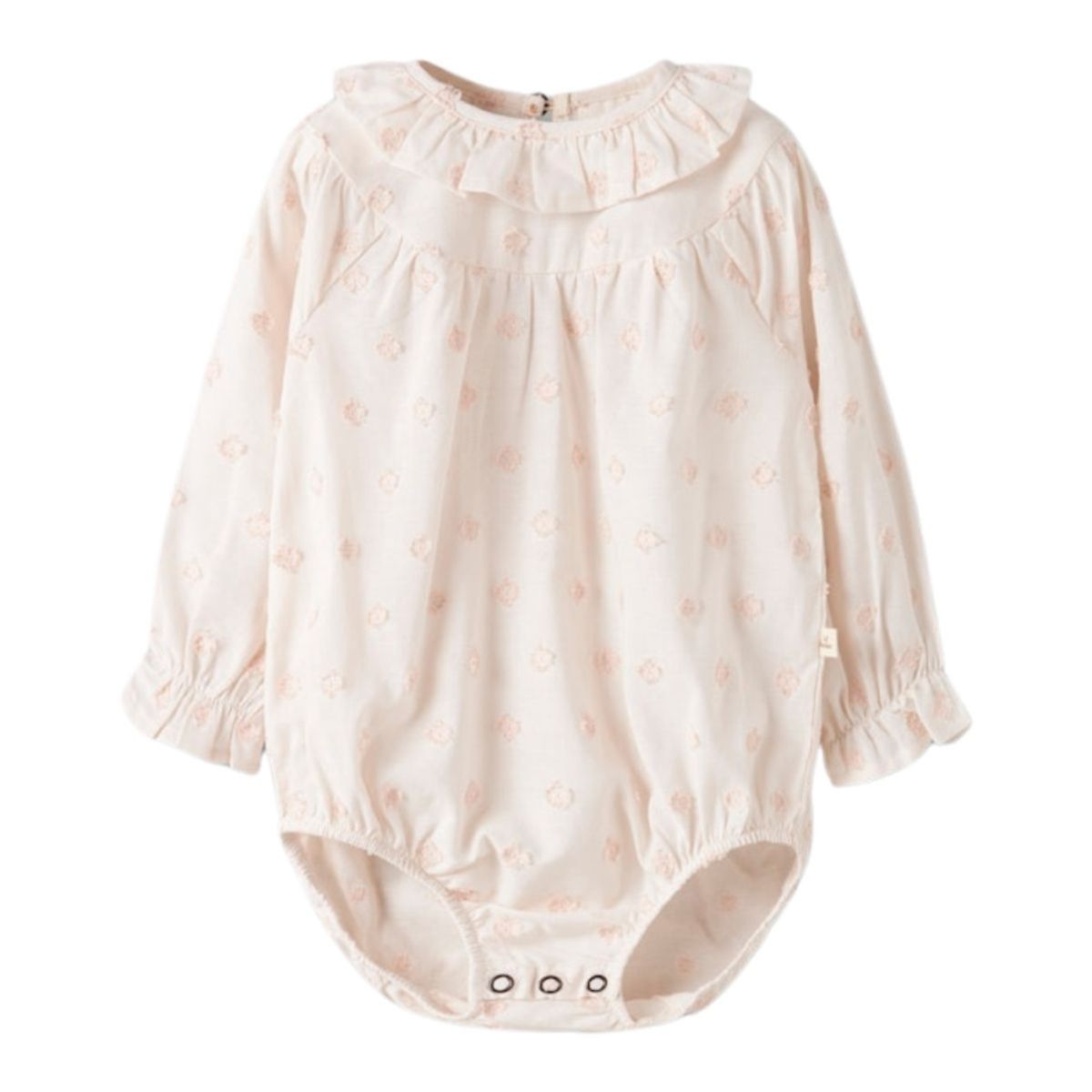 Lil'Atelier - Body Bluse med Krage Nethe Pastel Parchment