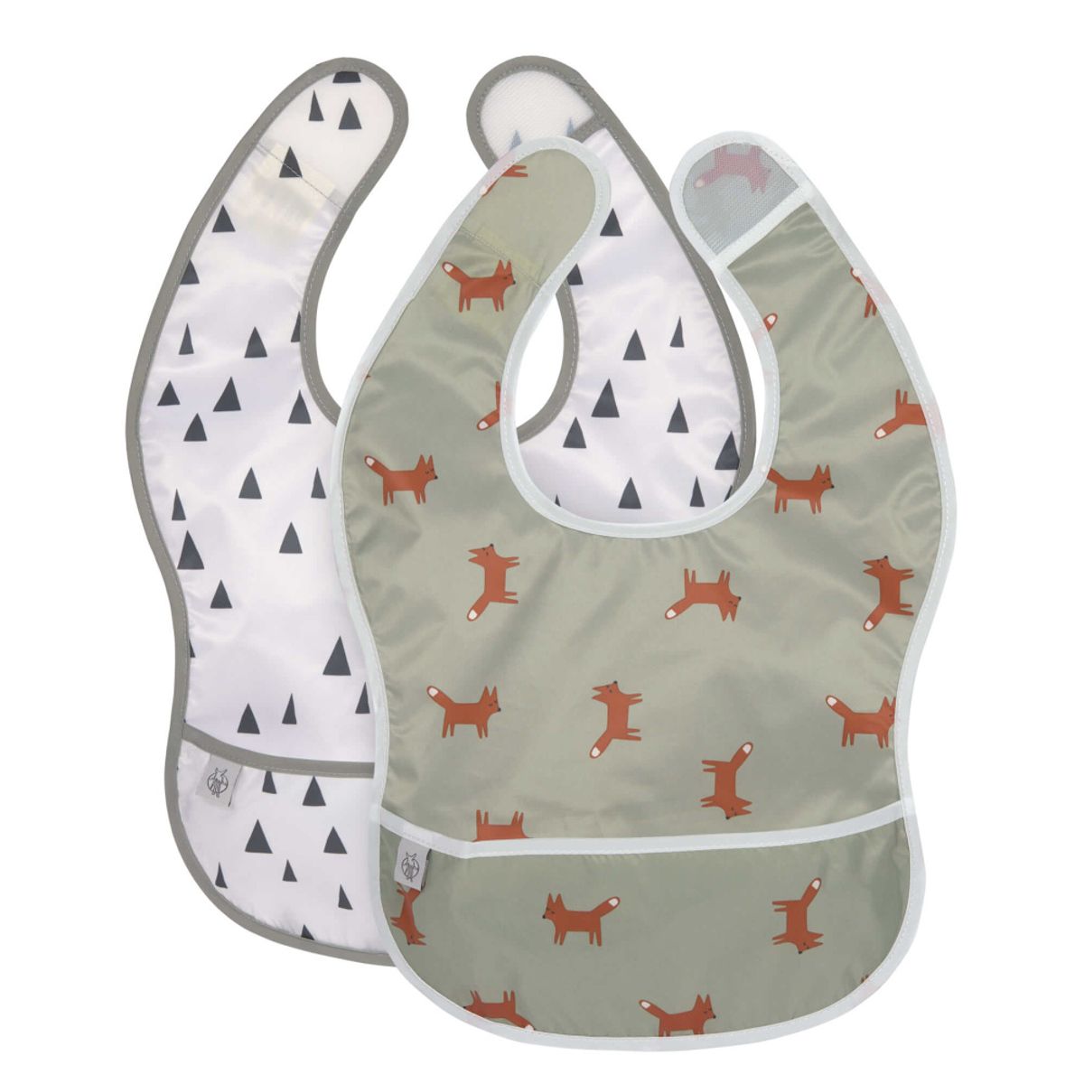 Lässig - 2 Pk Smekke med oppsamler Little Forest Fox
