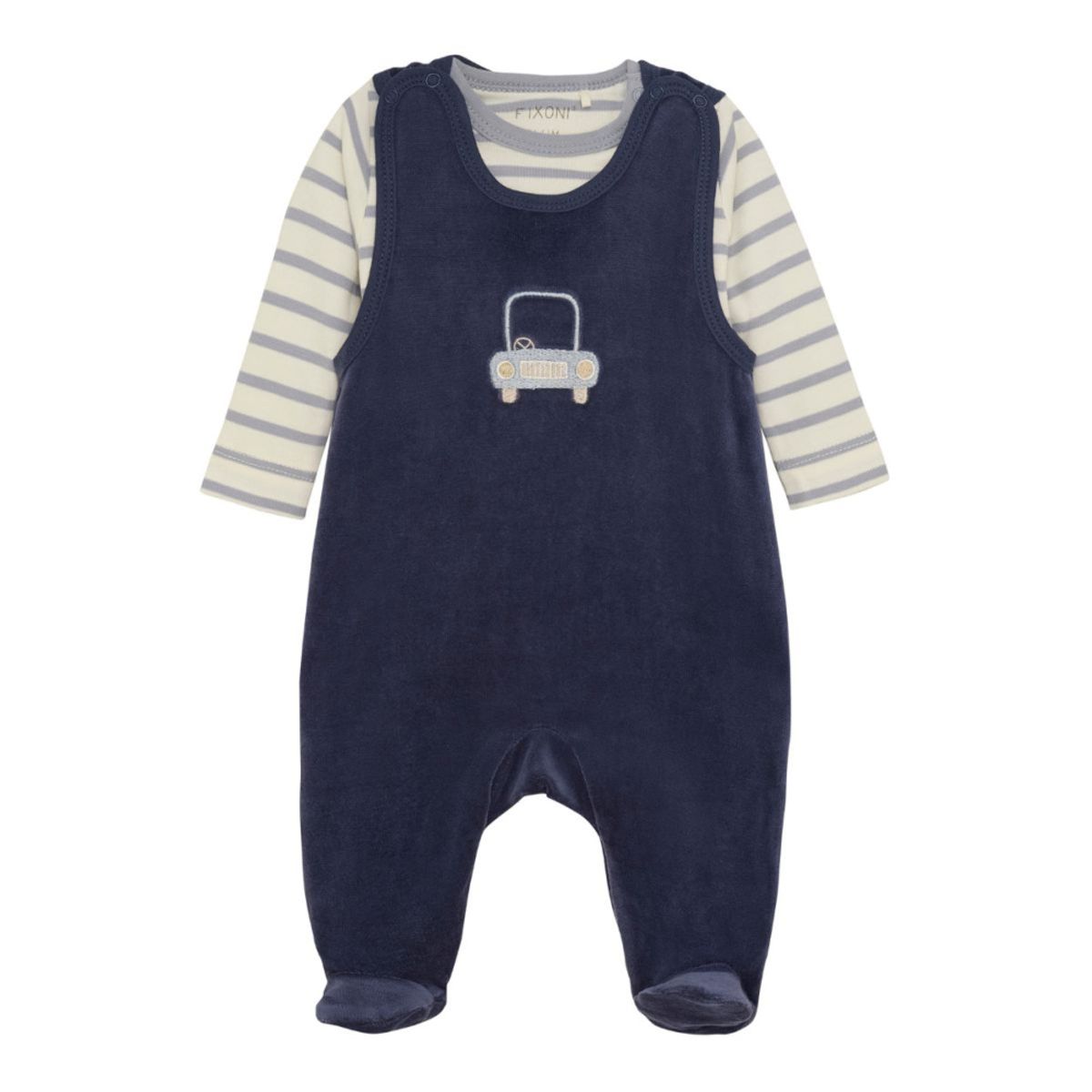Fixoni - Sett, Body & Sparkebukse Velour Indigo Blue