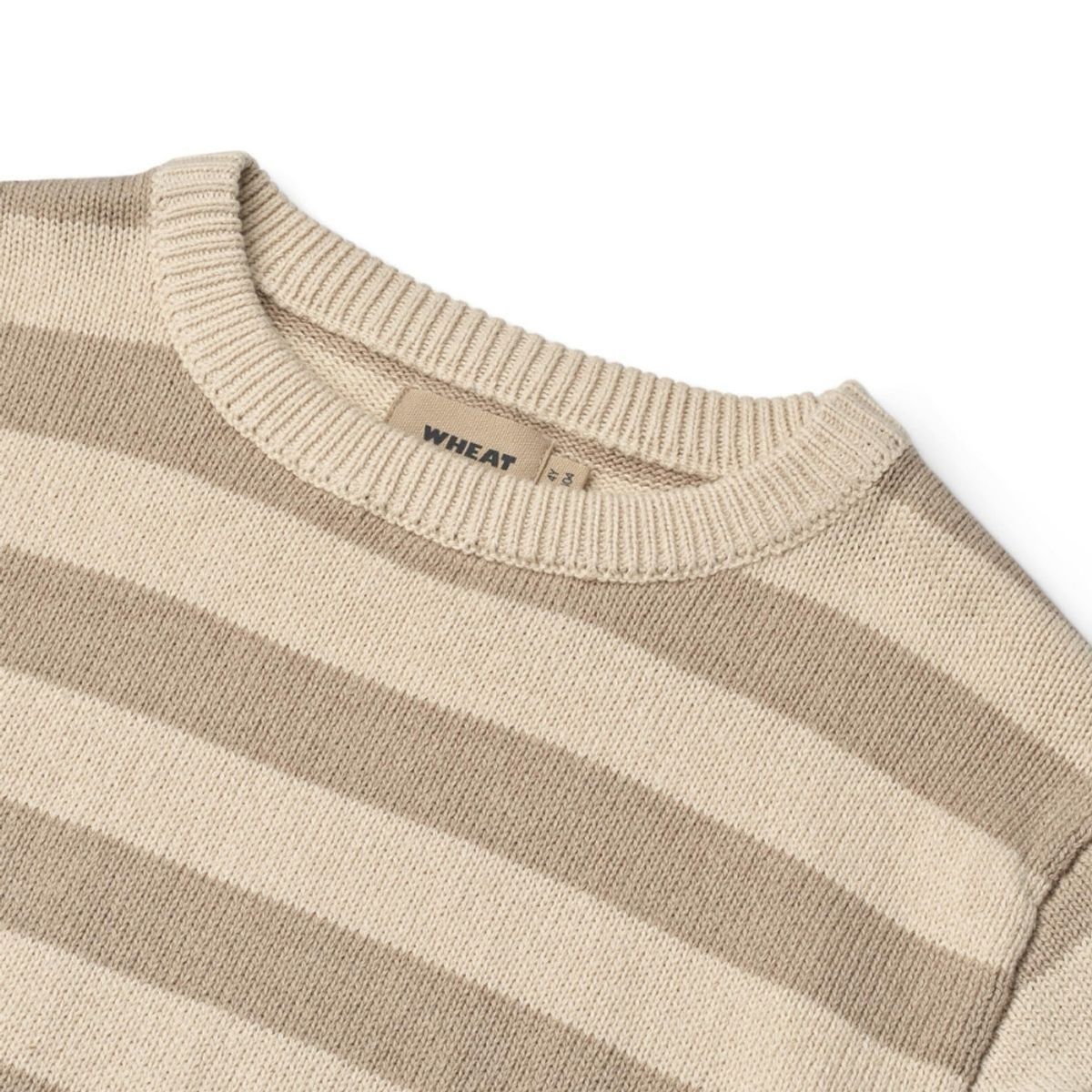 Wheat - Genser Morgan Knit Beige Stripe