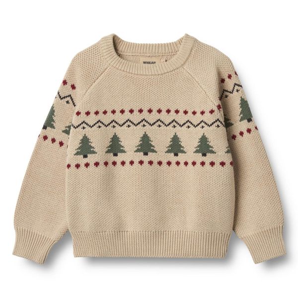 Hovedbilde Wheat - Julegenser Jacquard Balou Warm Sand