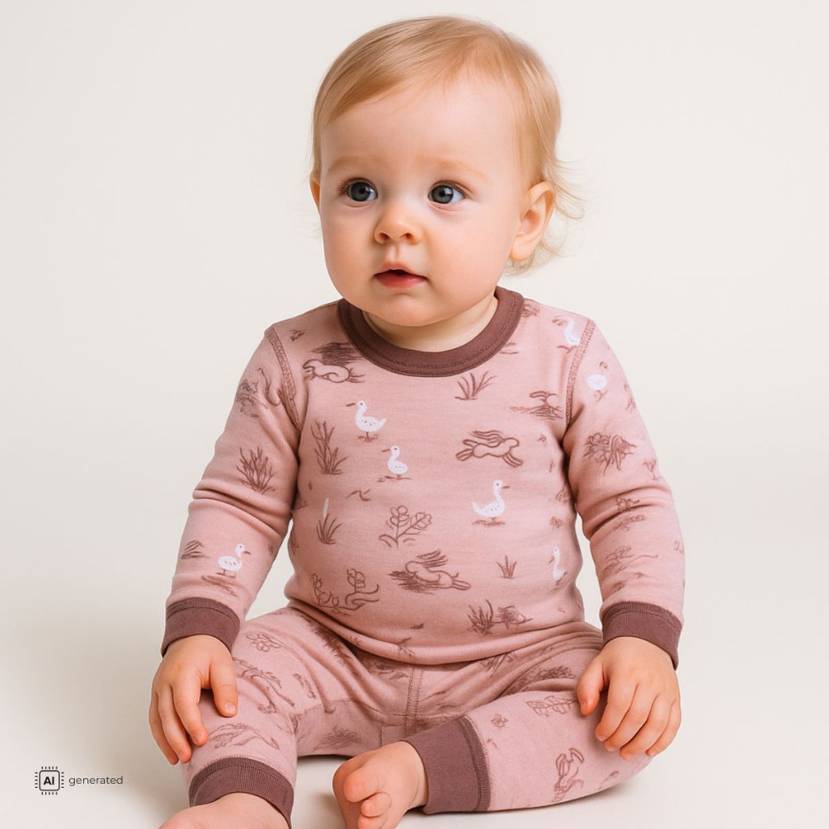 Joha - Body Ull og Bambus Gås Rosa