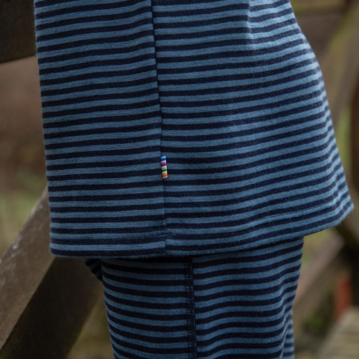Joha - Trøye i Ull Jr Stripe Blå