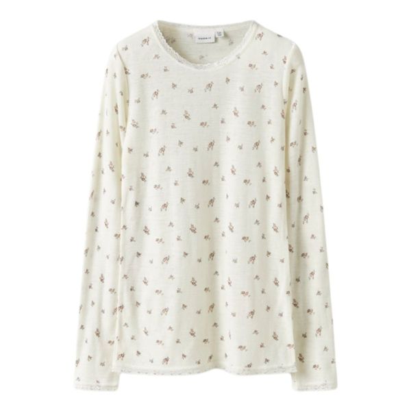Hovedbilde Name It - Trøye Ull Jr Wang Small Flowers Snow ...