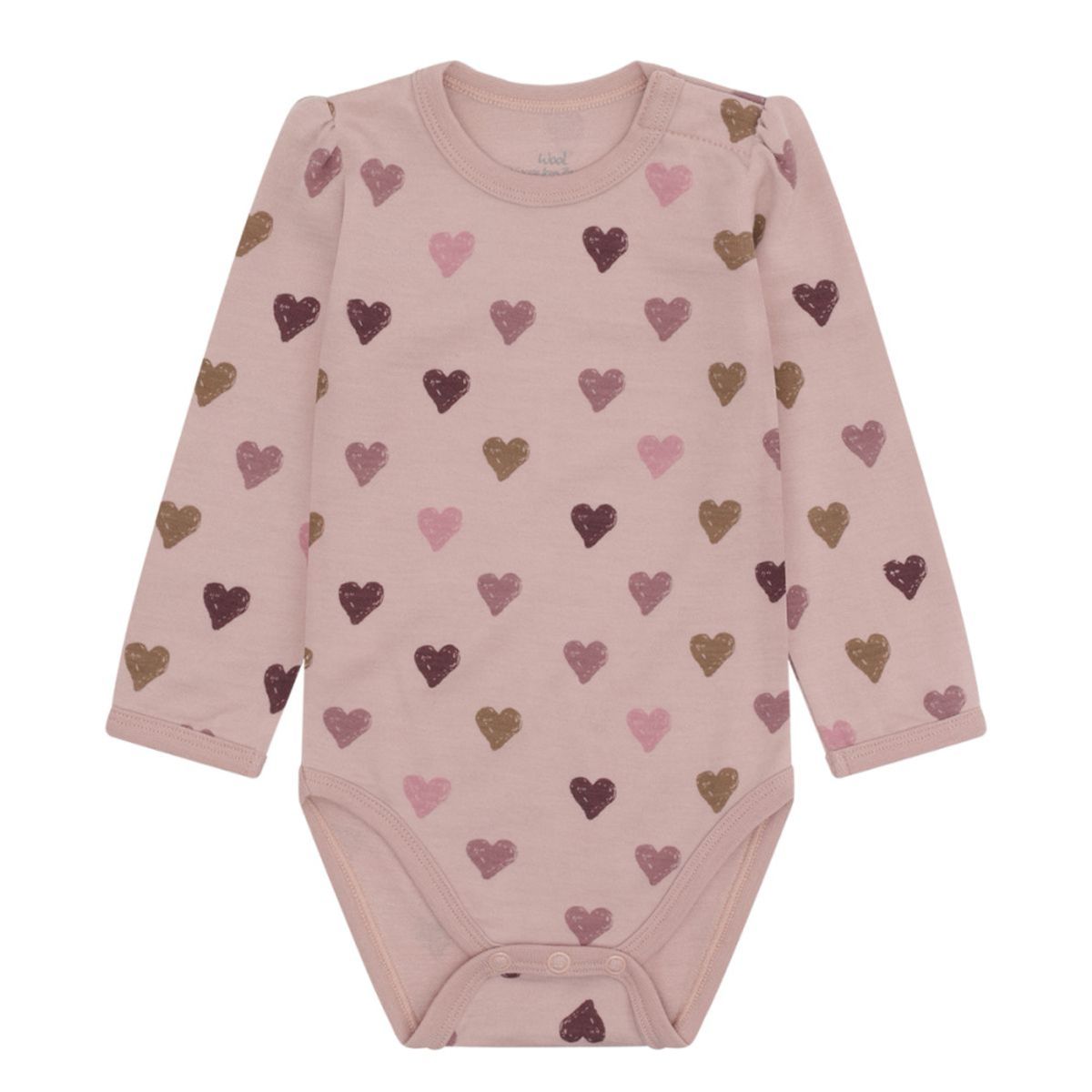 Hust And Claire - Body Ull/ Bambus Baloo Hearts Puff Adobe Rose
