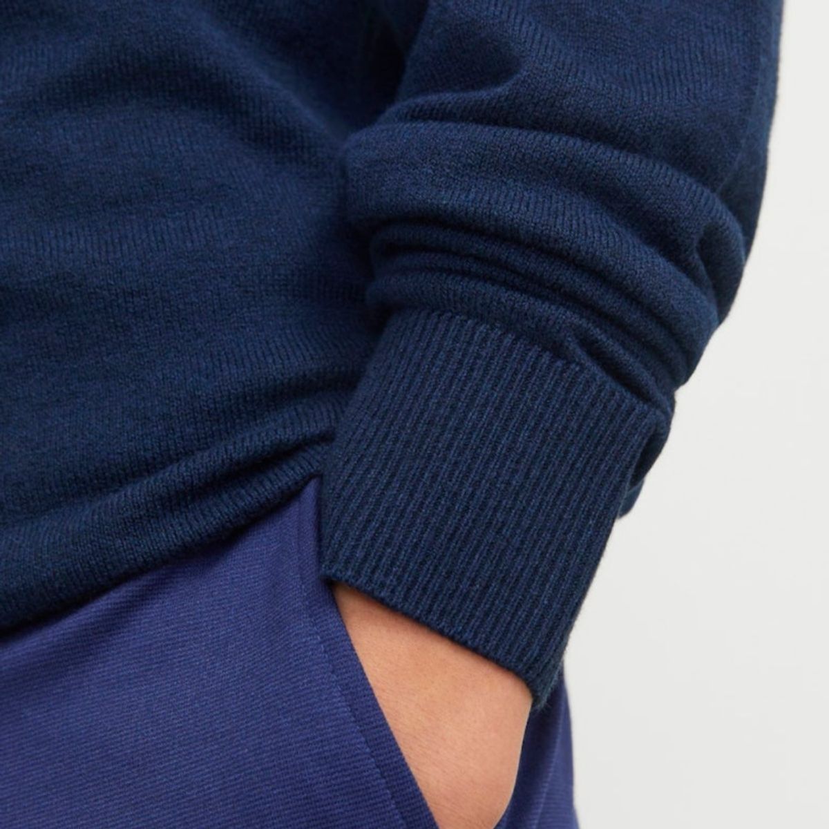 Jack & Jones - Genser Halfzip Knit Emil Navy Blazer