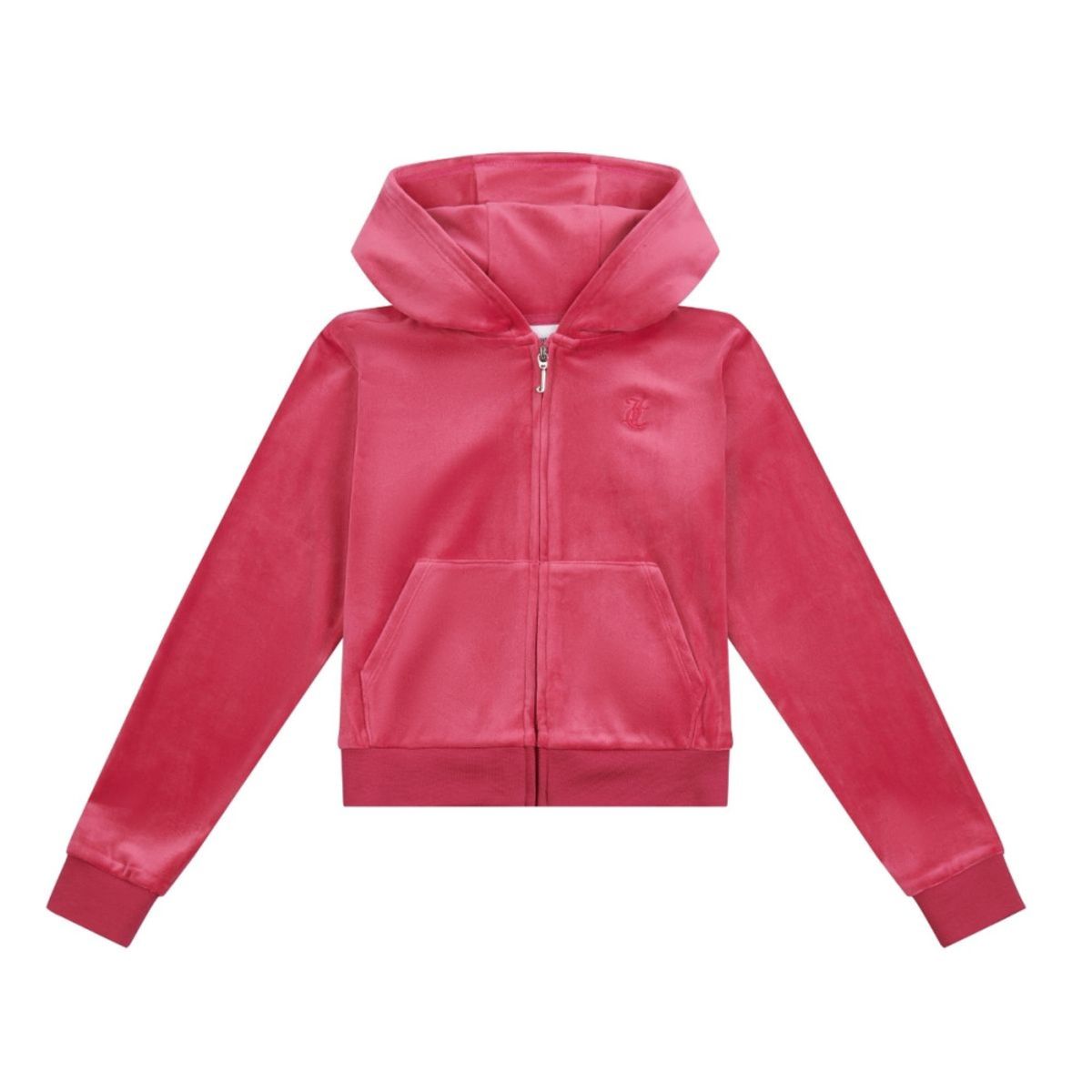 Juicy Couture - Velourjakke Tonal Zip Thru Hoodie Sangria