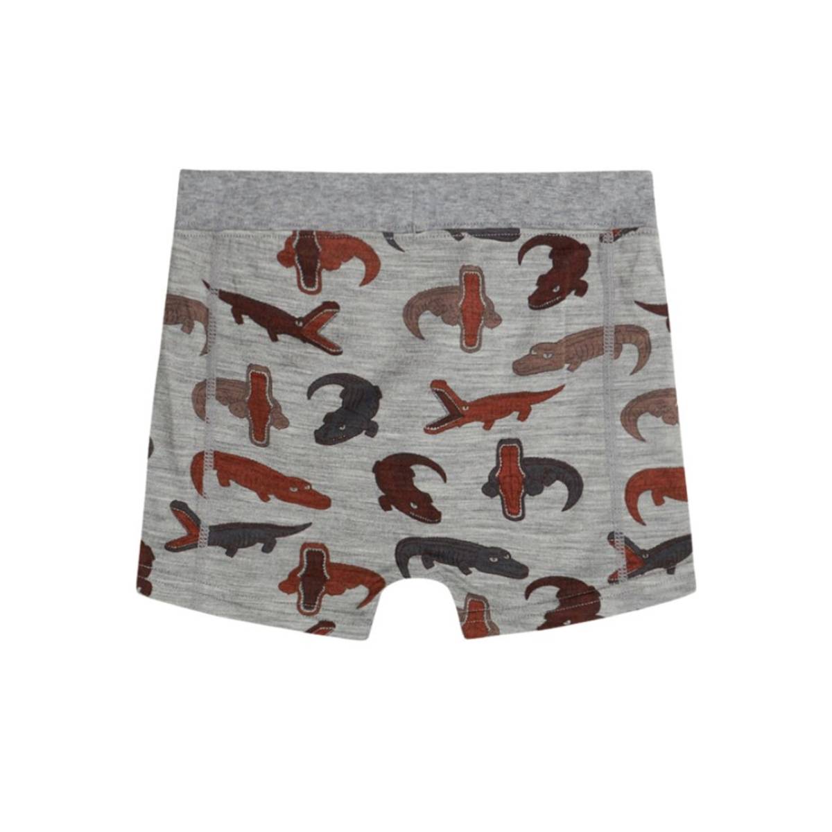 Hust and Claire - Boxer Ull og Silke Krokodille Grey Melange