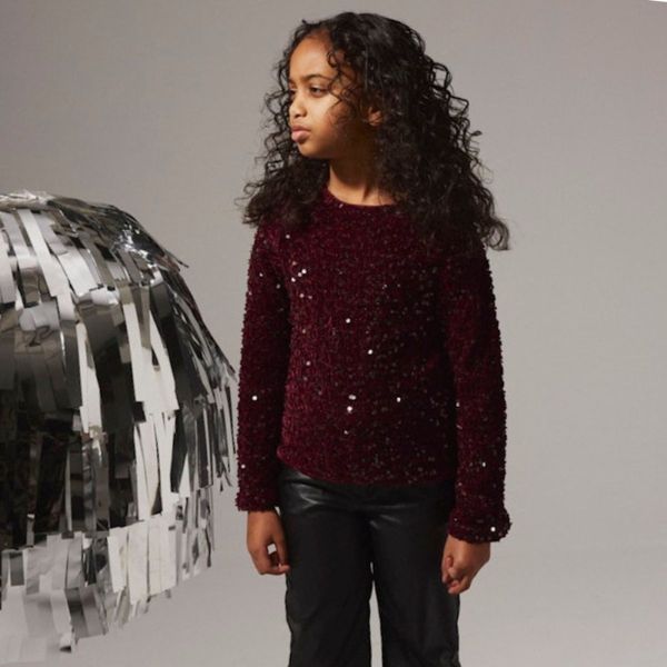 Hovedbilde Name It - Topp Rusitta Paljetter Burgundy/ Black ...