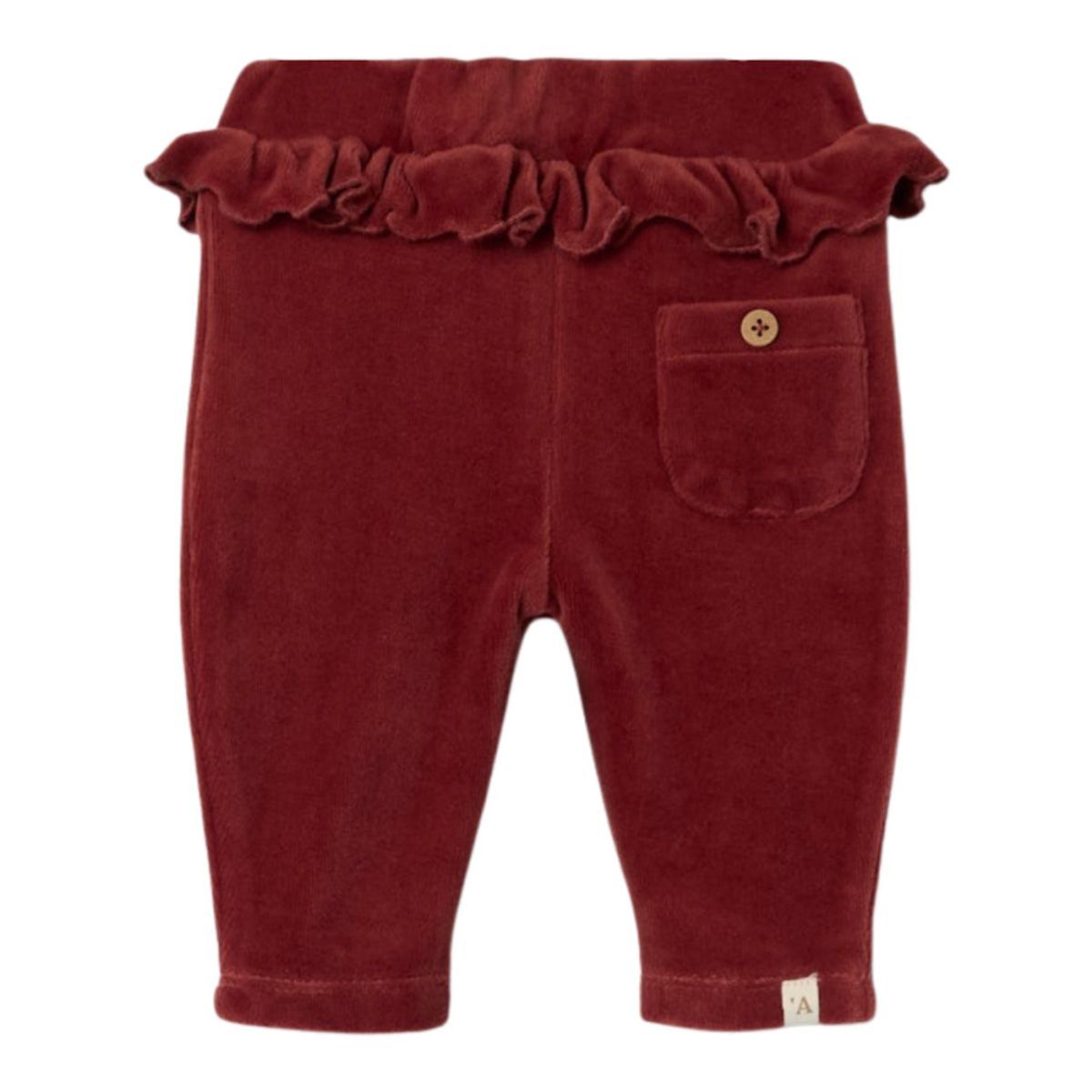 Lil'Atelier - Bukse Baby Velour Saga Spiced Apple