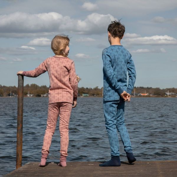 Hovedbilde Joha - Longs Ull og Bomull Jr Snowflake Blå
