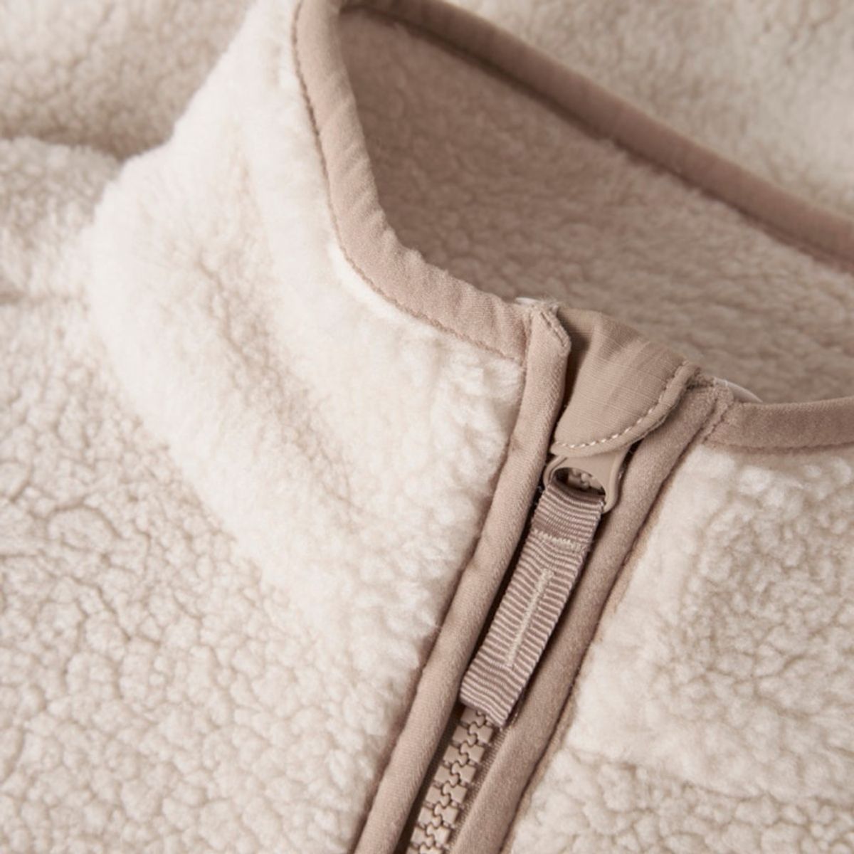 Name It - Fleecejakke Mattia Sherpa Moonbeam / Savannah Tan
