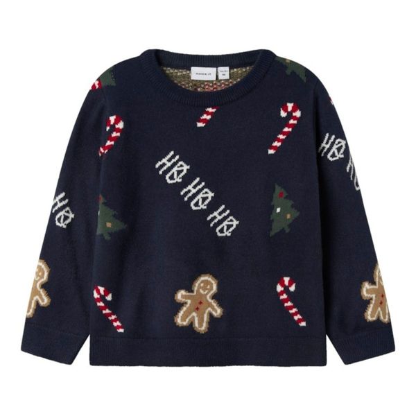 Hovedbilde Name It - Julegenser Knit Rasko Navy Blazer